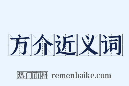 方介近义词是什么意思的图片